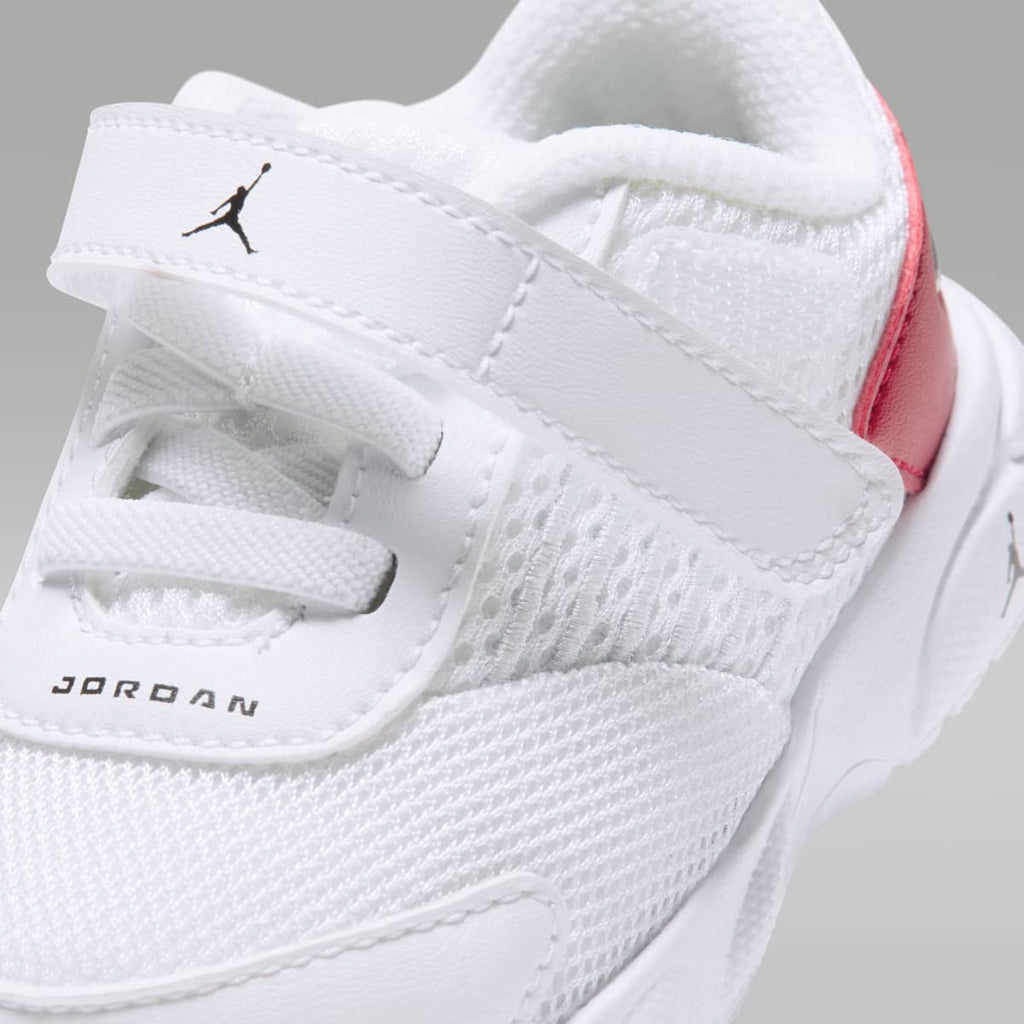 Jordan Trunner Flow Baby/Toddler Shoes - White/Gym Red/Metallic Silver/Black