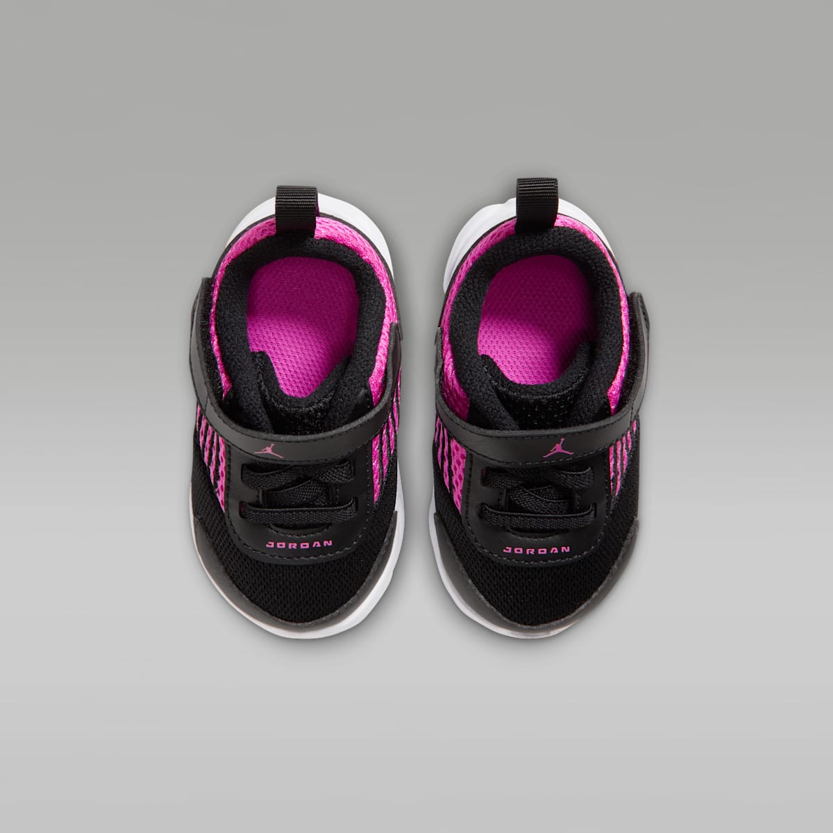 Jordan Trunner Flow Baby/Toddler Shoes - Black/White/Laser Fuchsia - Image 4