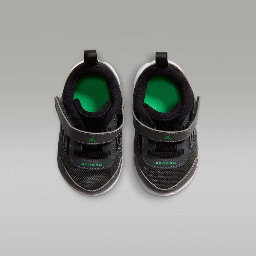 Jordan Trunner Flow Baby/Toddler Shoes - Dark Grey/Black/White/Scream Green