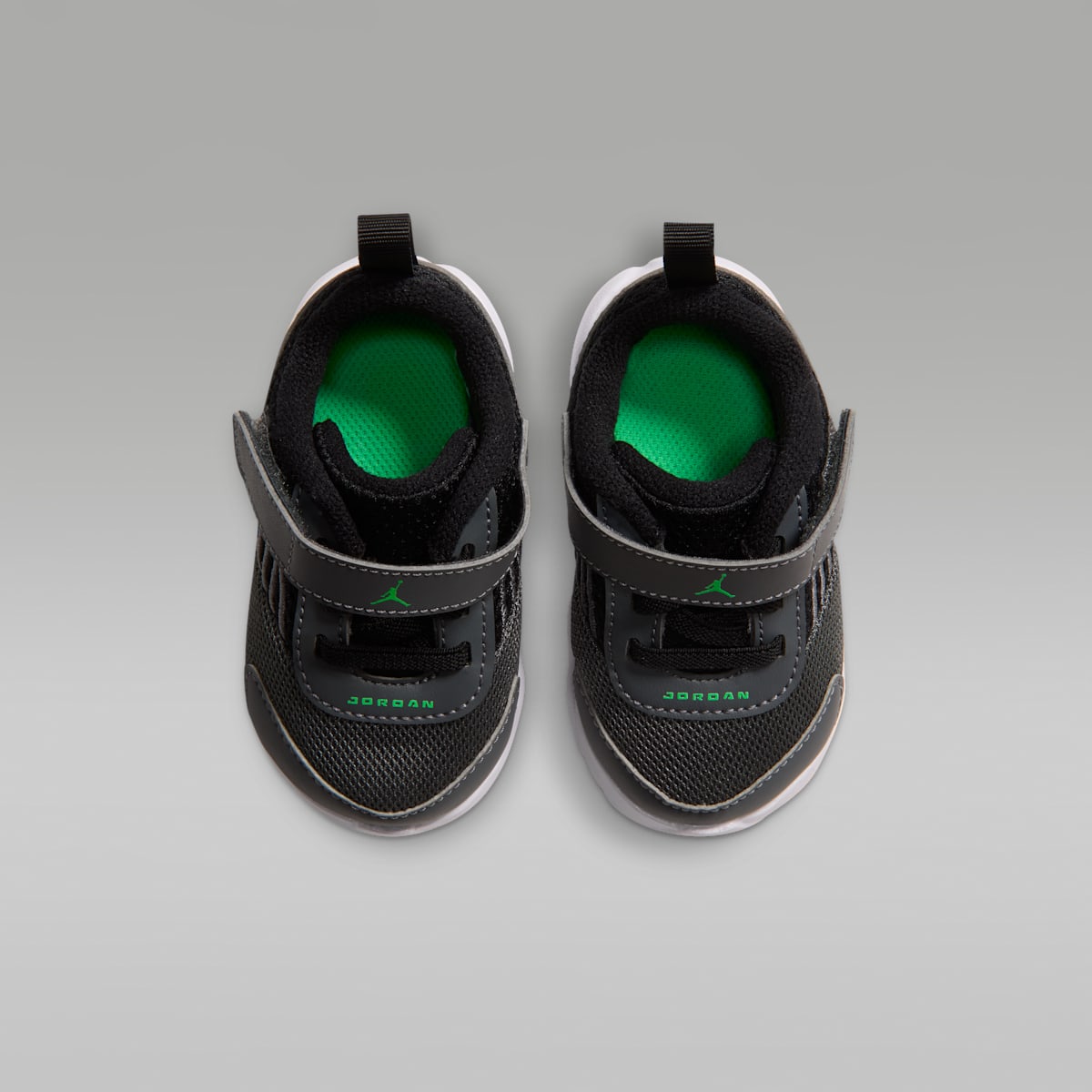Jordan Trunner Flow Baby/Toddler Shoes - Dark Grey/Black/White/Scream Green
