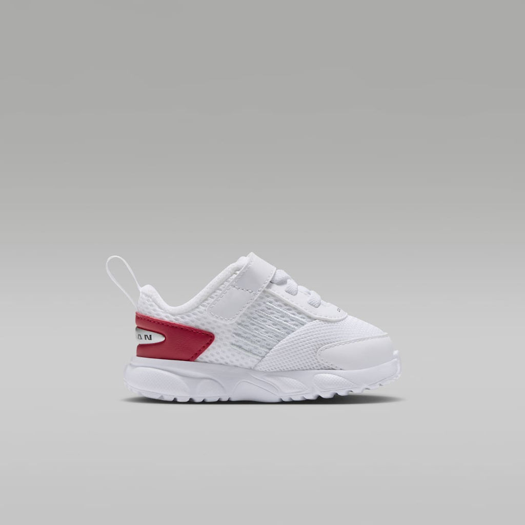 Jordan Trunner Flow Baby/Toddler Shoes - White/Gym Red/Metallic Silver/Black