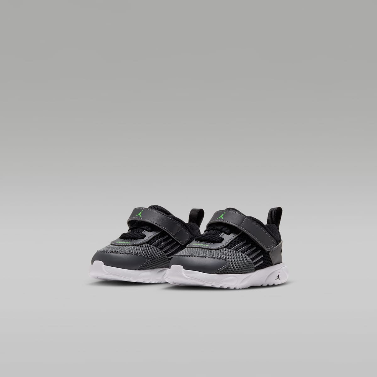 Jordan Trunner Flow Baby/Toddler Shoes - Dark Grey/Black/White/Scream Green