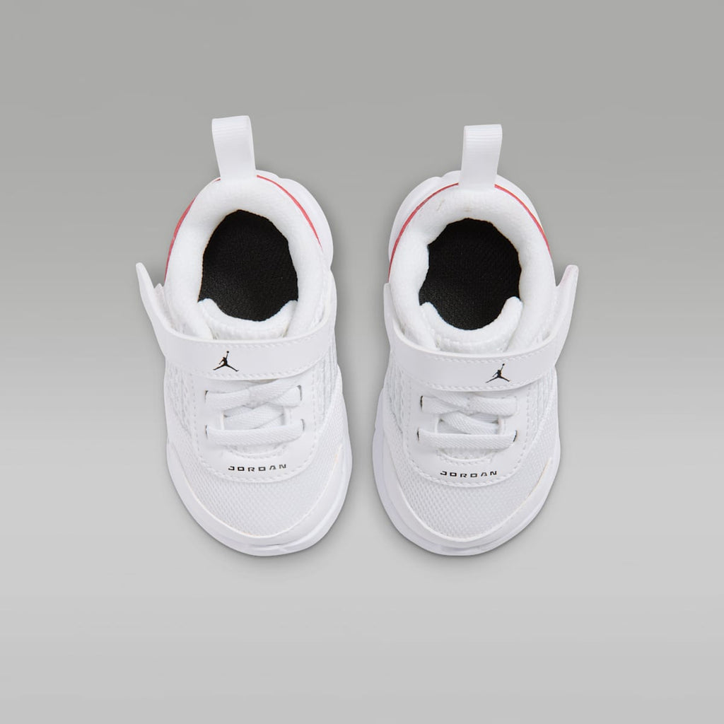 Jordan Trunner Flow Baby/Toddler Shoes - White/Gym Red/Metallic Silver/Black