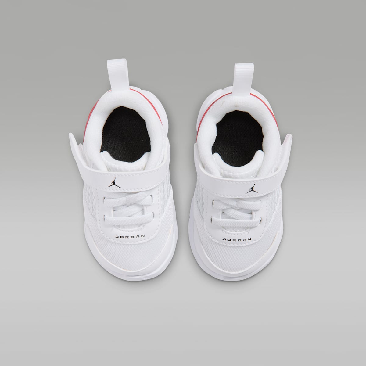 Jordan Trunner Flow Baby/Toddler Shoes - White/Gym Red/Metallic Silver/Black
