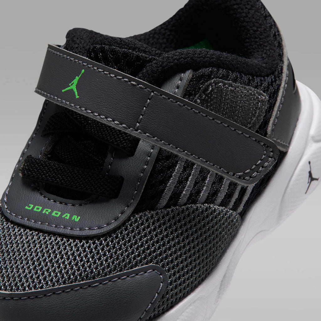 Jordan Trunner Flow Baby/Toddler Shoes - Dark Grey/Black/White/Scream Green