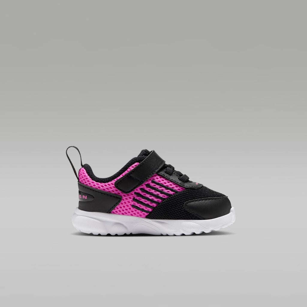 Jordan Trunner Flow Baby/Toddler Shoes - Black/White/Laser Fuchsia - Image 3