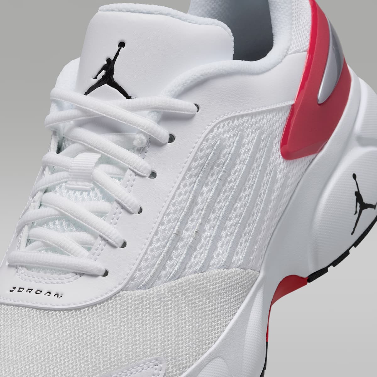 Jordan Trunner Flow Men's Shoes - White/Gym Red/Metallic Silver/Black - Image 7
