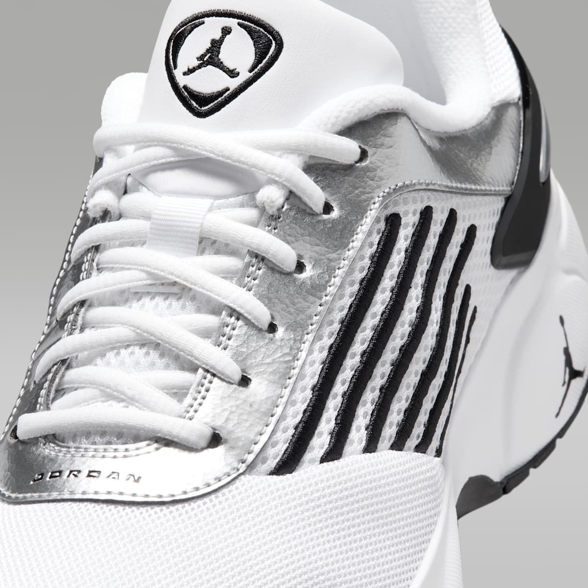 Jordan Trunner Flow Men's Shoes - White/Black/Metallic Silver/White - Image 7
