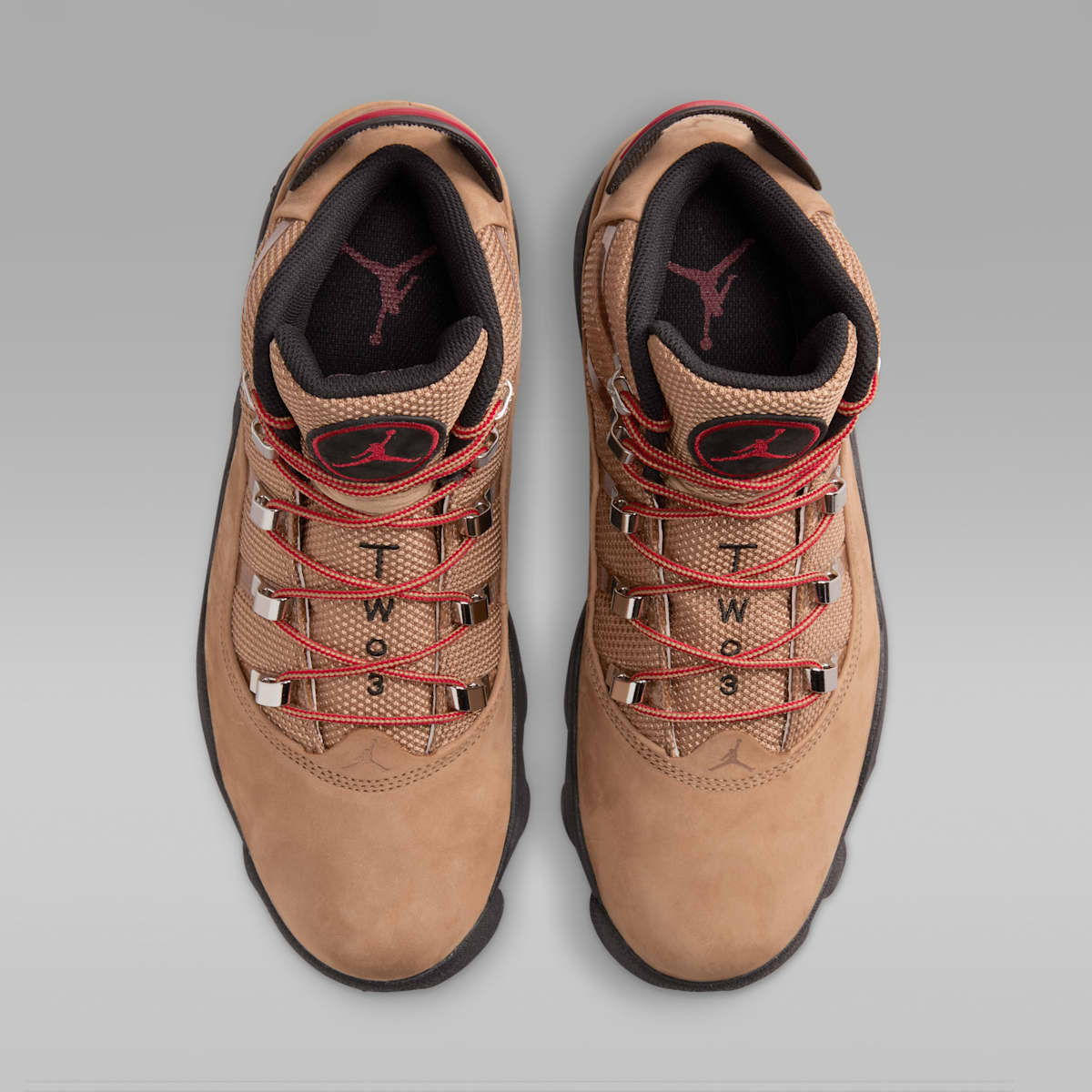 Jordan Winterized 6 Rings Men's Shoes - Rocky Tan/Varsity Red/Black - Image 4