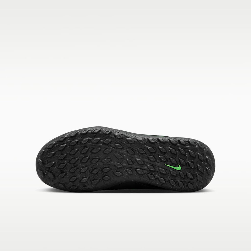 Nike Jr. Phantom 6 High Club Big Kids' Turf Soccer Shoes - Black/Black/Illusion Green