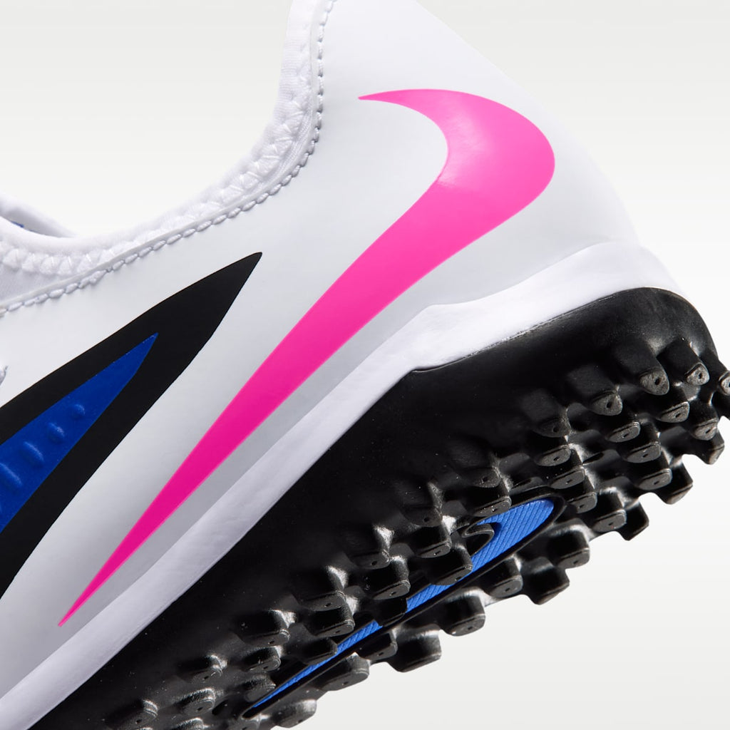 Nike Jr. Phantom 6 Low Academy Big Kids' Turf Soccer Shoes - Racer Blue/White/Pink Blast