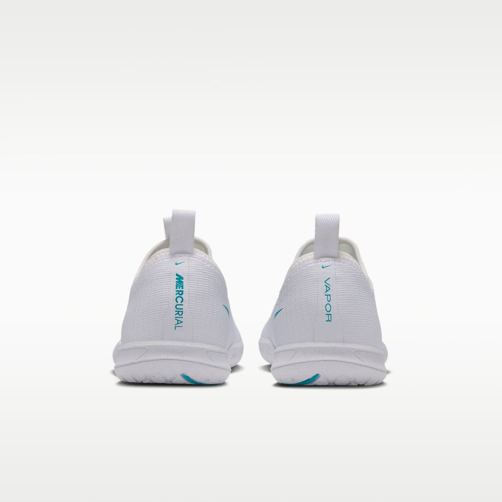 Nike Jr. Mercurial Vapor 17 Academy Big Kids' Indoor/Court Low-Top Soccer Shoes - White/Dusty Cactus