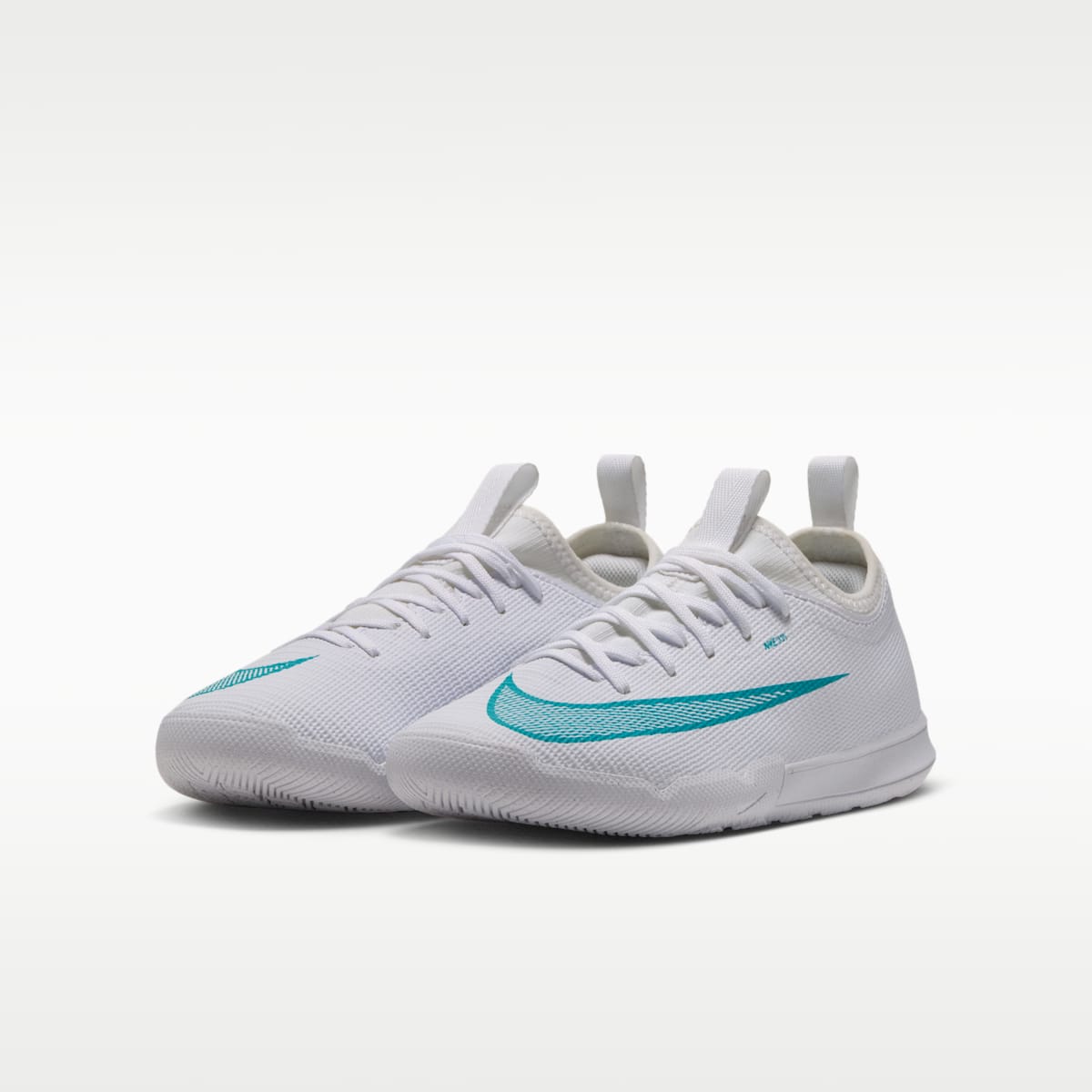 Nike Jr. Mercurial Vapor 17 Academy Big Kids' Indoor/Court Low-Top Soccer Shoes - White/Dusty Cactus