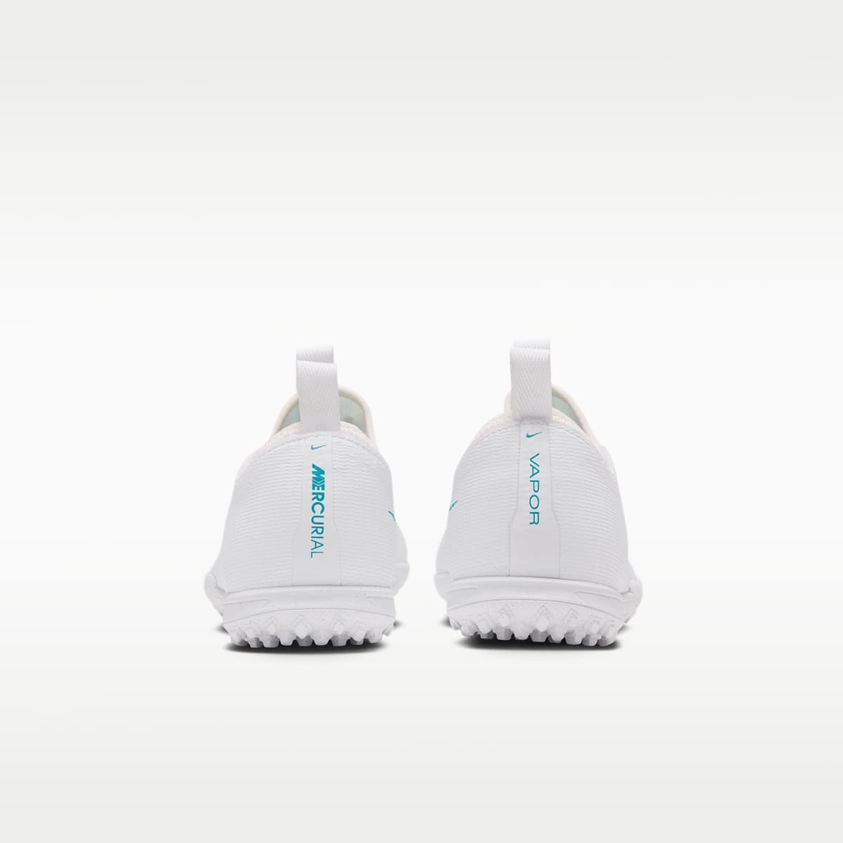 Nike Jr. Mercurial Vapor 17 Academy Big Kids' Turf Low-Top Soccer Shoes - White/Dusty Cactus