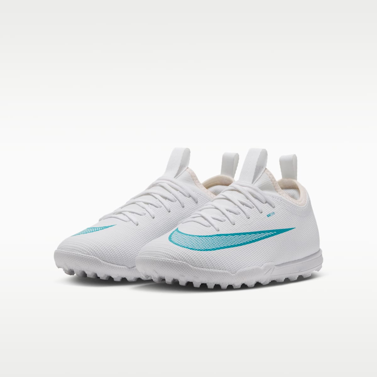 Nike Jr. Mercurial Vapor 17 Academy Big Kids' Turf Low-Top Soccer Shoes - White/Dusty Cactus