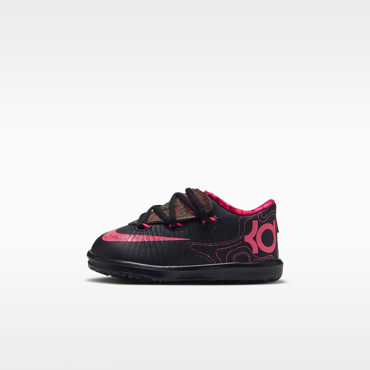 KD 6 "Meteorology" Baby/Toddler Shoes - Black/Medium Olive/Noble Red/Atomic Red