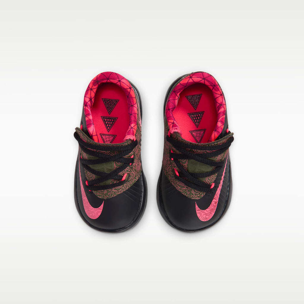 KD 6 "Meteorology" Baby/Toddler Shoes - Black/Medium Olive/Noble Red/Atomic Red