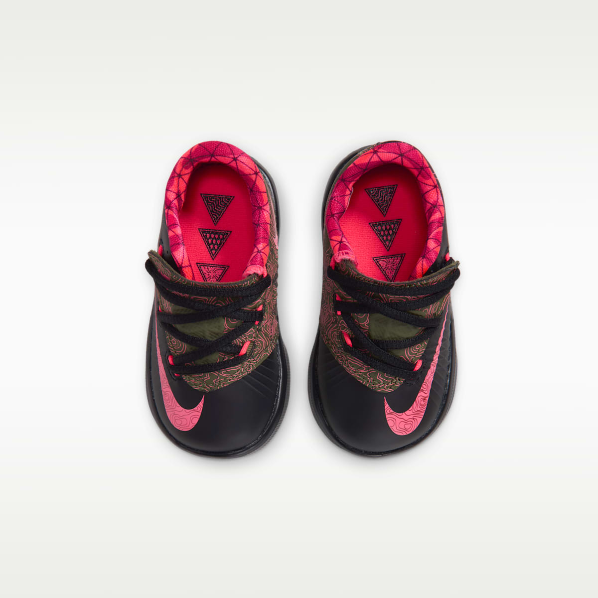 KD 6 "Meteorology" Baby/Toddler Shoes - Black/Medium Olive/Noble Red/Atomic Red