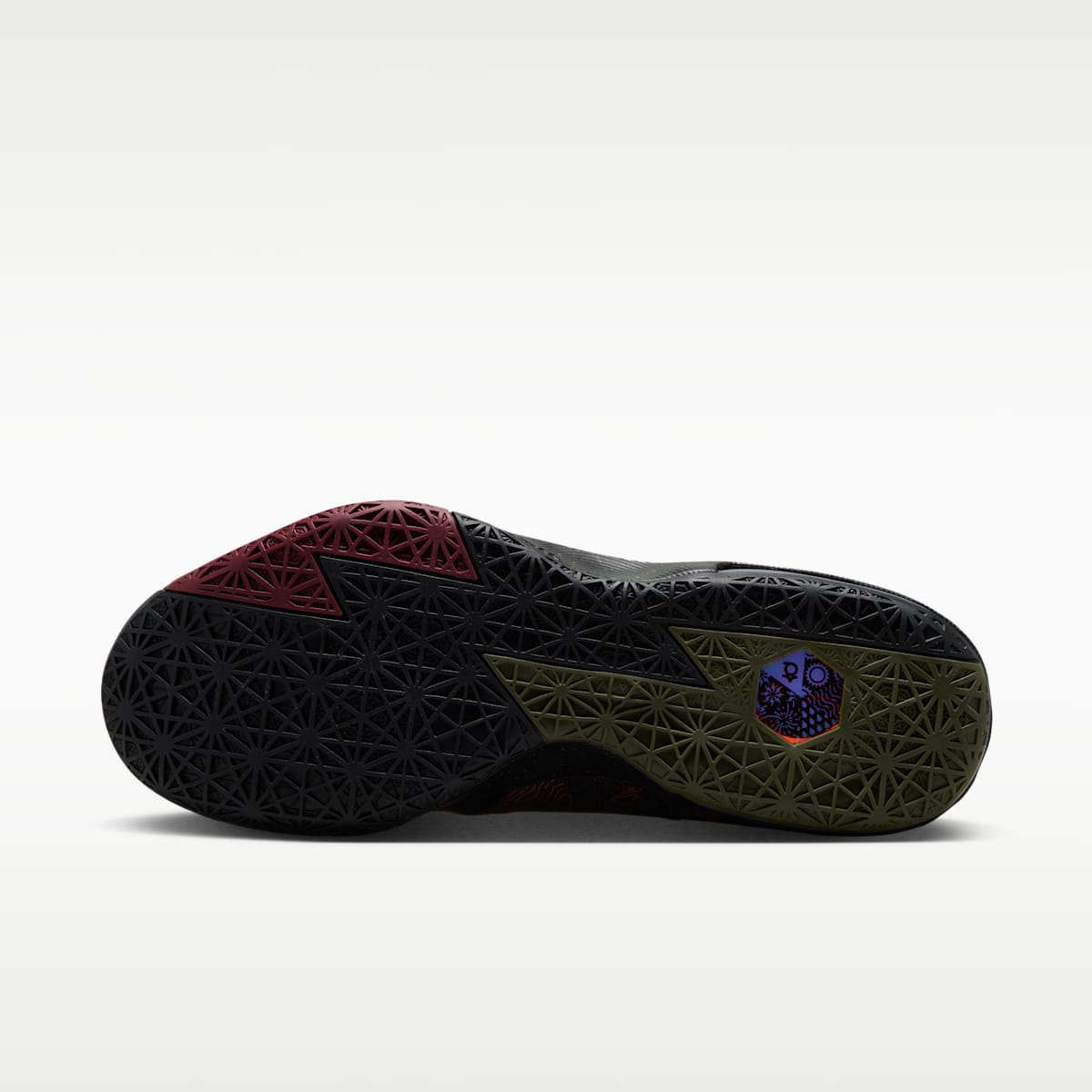 KD 6 Men's Shoes - Black/Medium Olive/Noble Red/Atomic Red - Image 2