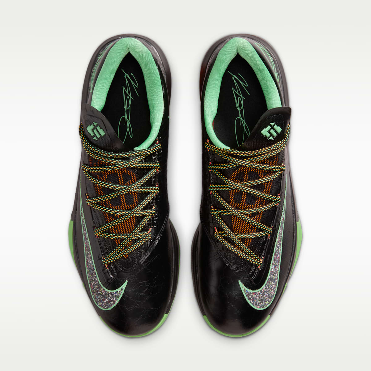 KD 6 Men's Shoes - Black/Light Lucid Green/Multi-Color - Image 4