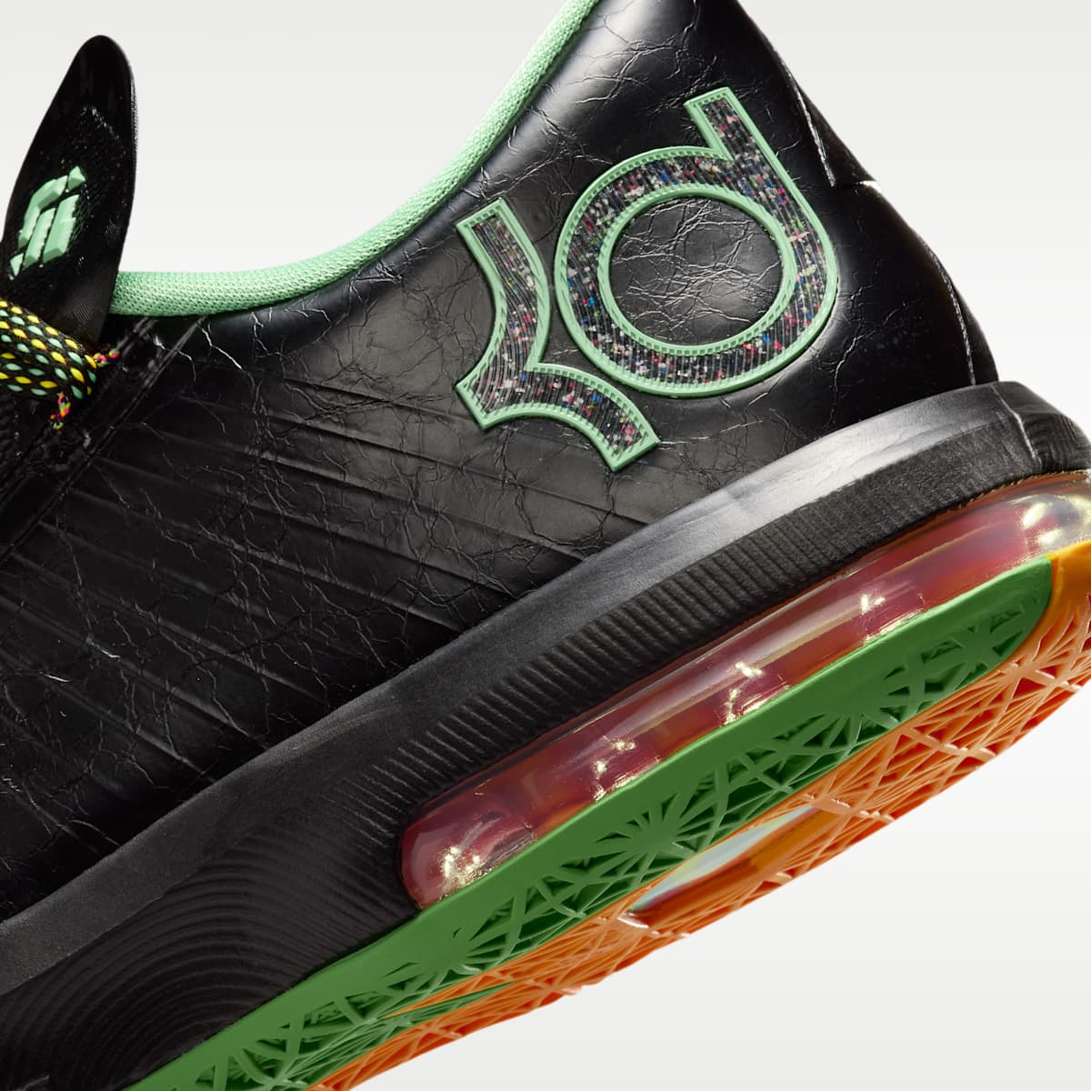 KD 6 Men's Shoes - Black/Light Lucid Green/Multi-Color - Image 8