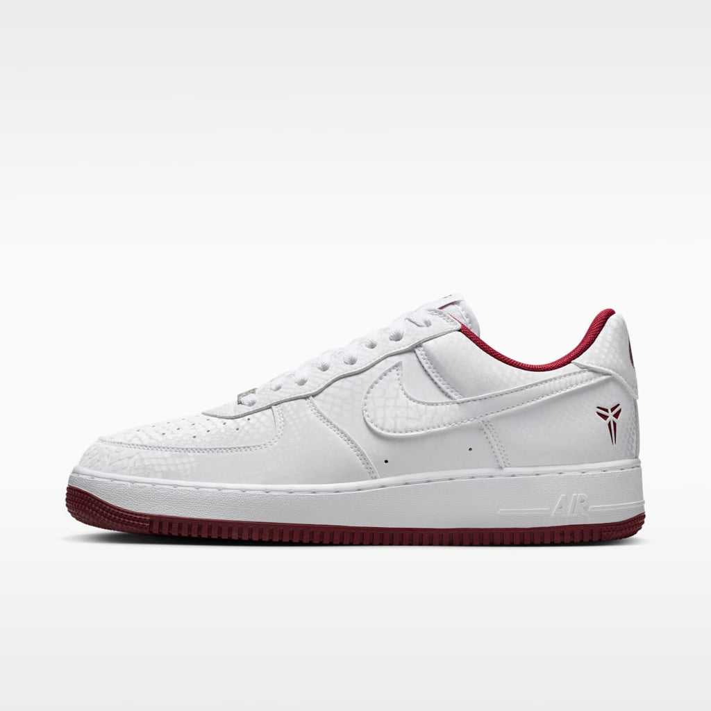 Kobe Air Force 1 Low Men's Shoes - White/Team Red - Image 1