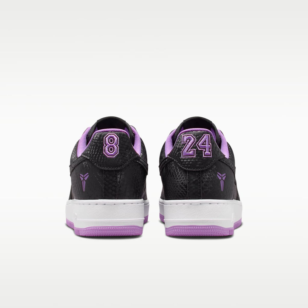 Kobe Air Force 1 Low Men's Shoes - Black/White/Purple Stardust - Image 6