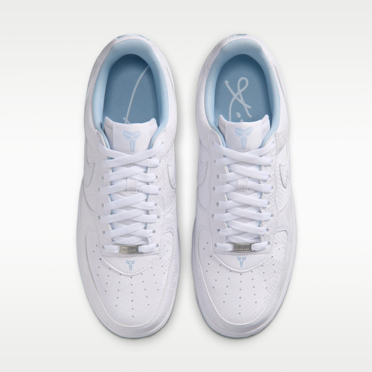 Kobe Air Force 1 Low Men's Shoes - White/Armory Blue - Image 4