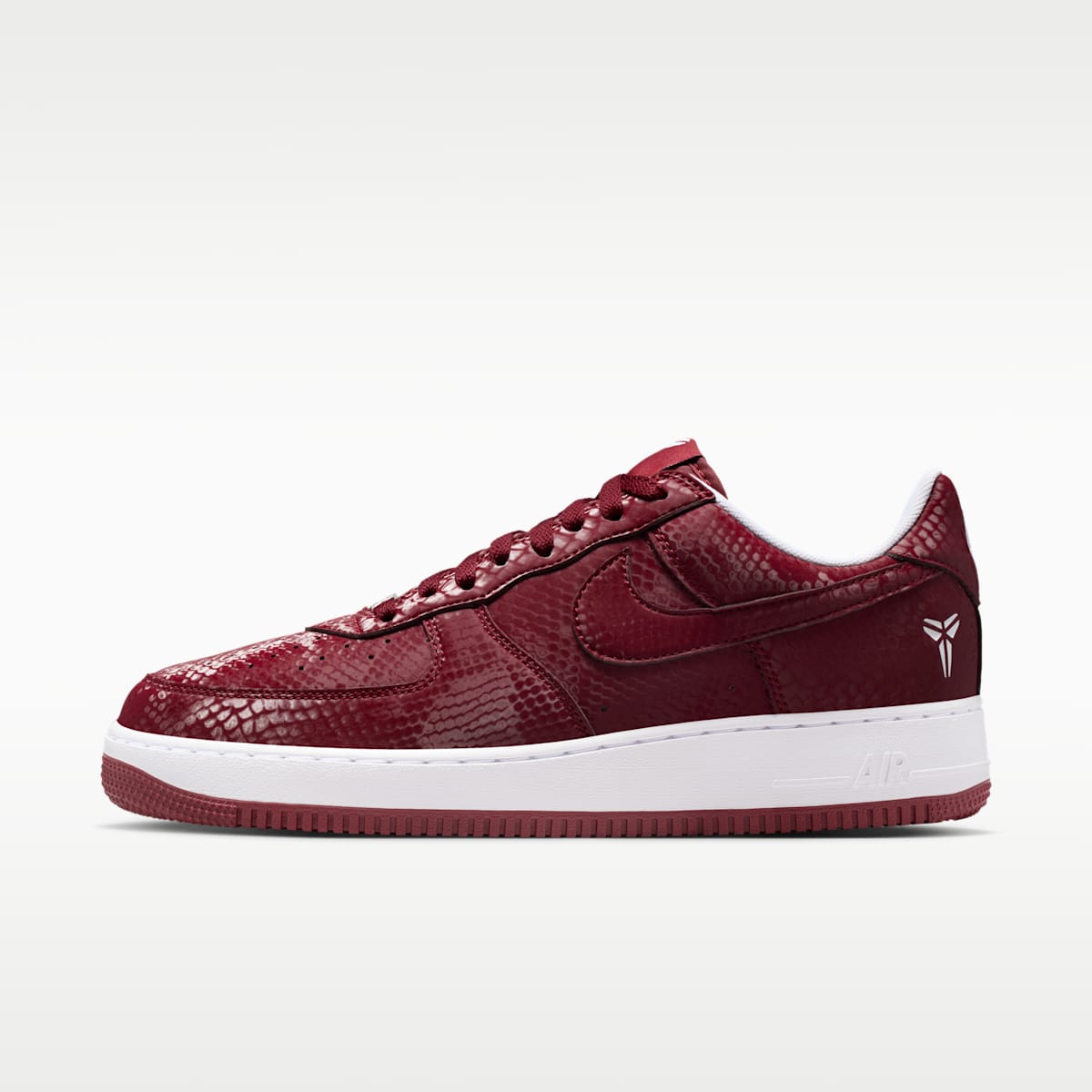Kobe Air Force 1 Low Men's Shoes - Team Red/White - Image 1