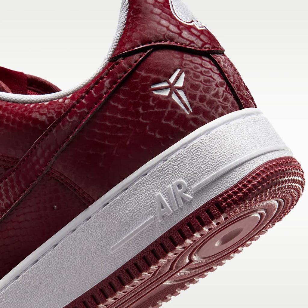 Kobe Air Force 1 Low Men's Shoes - Team Red/White - Image 8