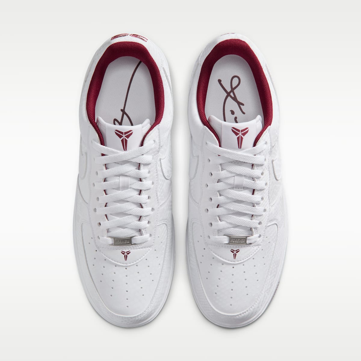 Kobe Air Force 1 Low Men's Shoes - White/Team Red - Image 4