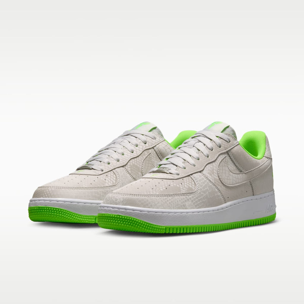 Kobe Air Force 1 Low Men's Shoes - Vast Grey/White/Electric Green - Image 5
