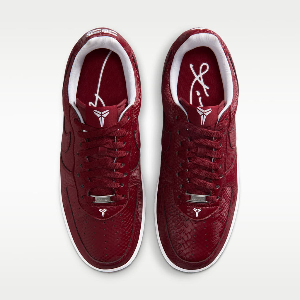 Kobe Air Force 1 Low Men's Shoes - Team Red/White - Image 4