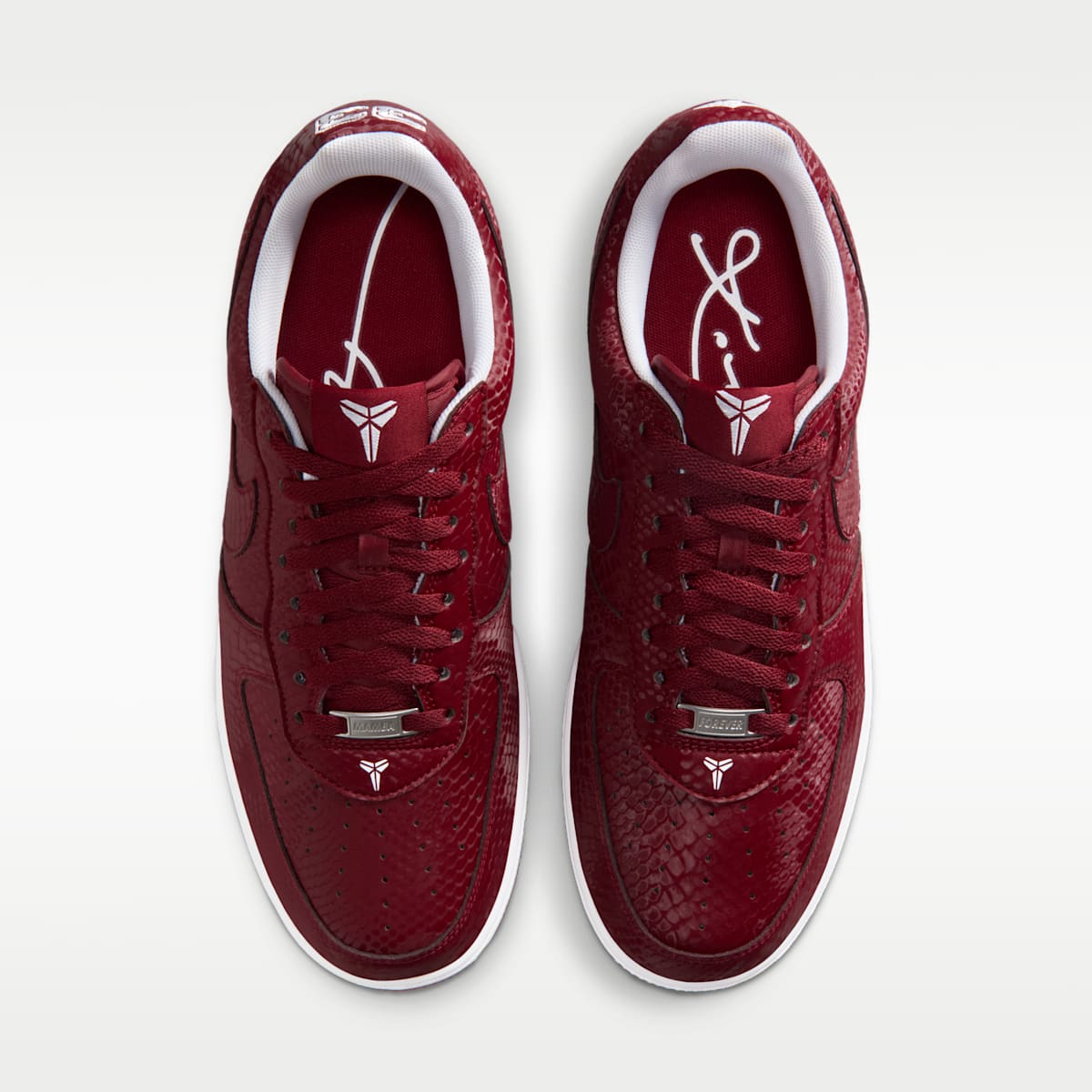 Kobe Air Force 1 Low Men's Shoes - Team Red/White - Image 4