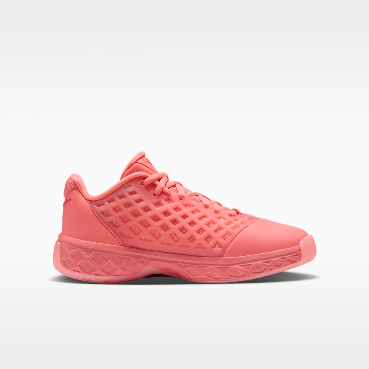 Kobe III Low Big Kids' Basketball Shoes - Atomic Pink/Bright Crimson - Image 3