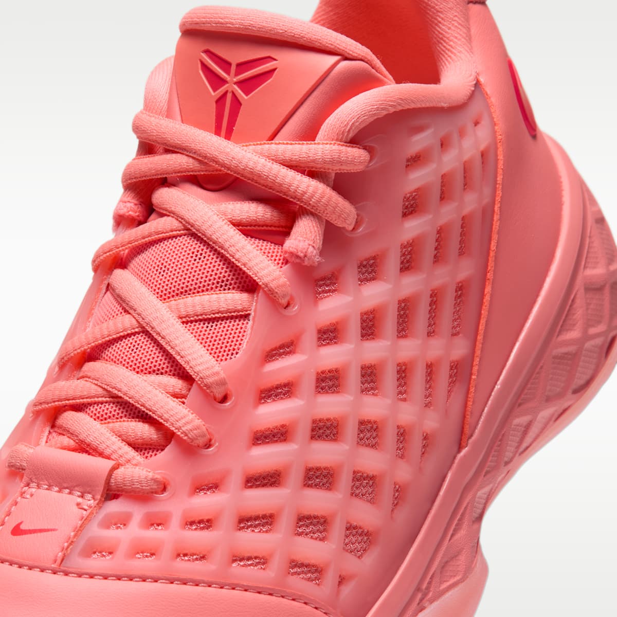 Kobe III Low Big Kids' Basketball Shoes - Atomic Pink/Bright Crimson - Image 7