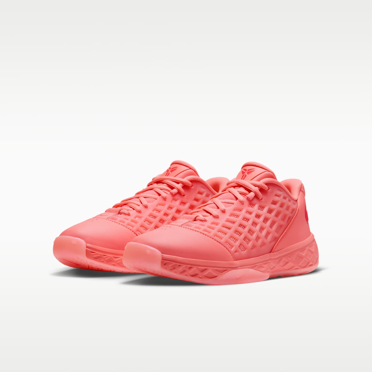 Kobe III Low Big Kids' Basketball Shoes - Atomic Pink/Bright Crimson - Image 5