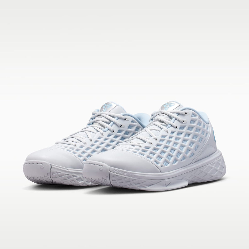 Kobe III Low Protro Men's Basketball Shoes - Pure Platinum/Armory Blue - Image 5