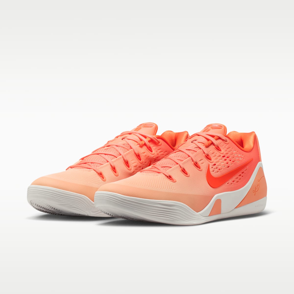 Kobe 9 Low Protro Basketball Shoes - Orange Frost/Brilliant Orange/Summit White/Ice Peach - Image 5