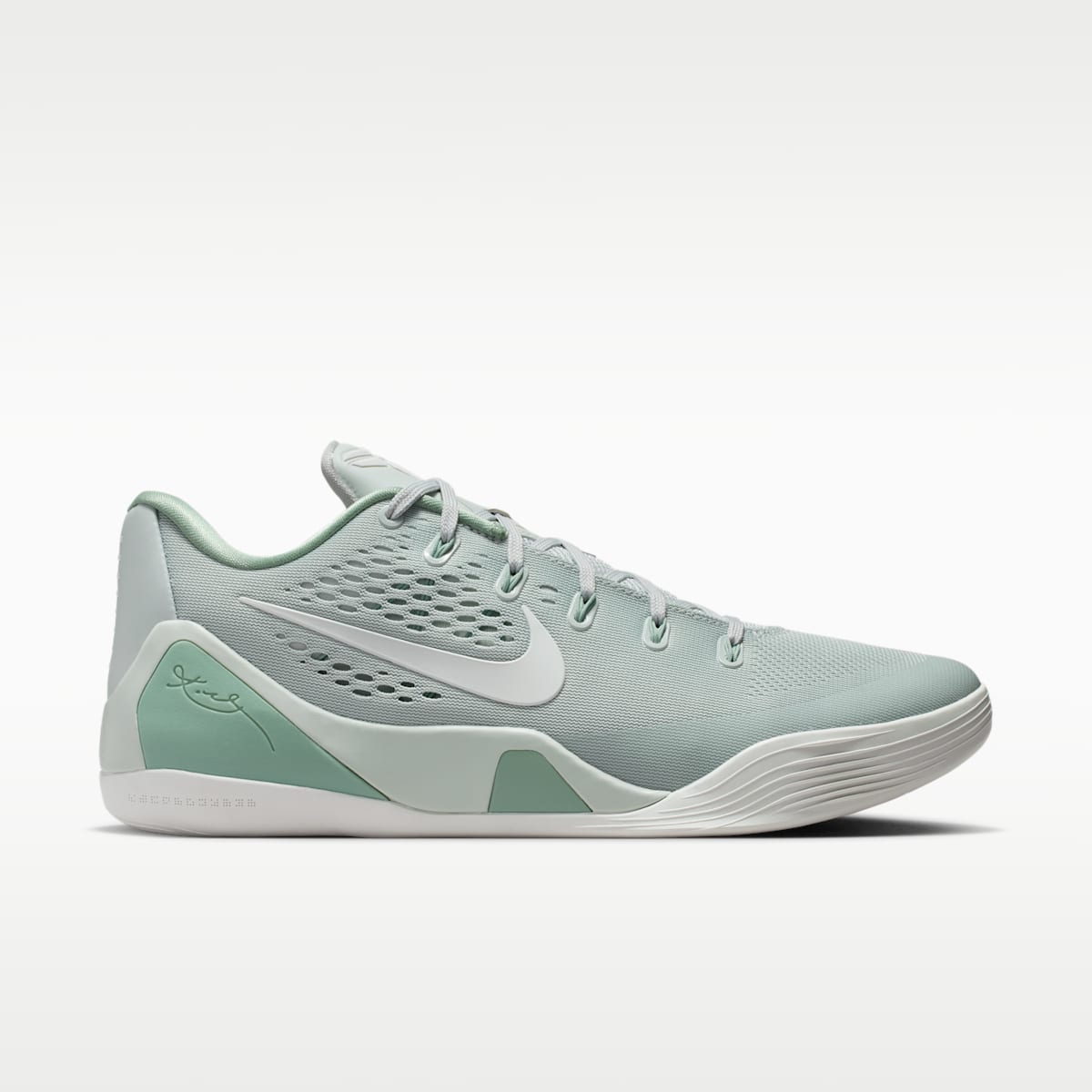 Kobe IX Elite Low EM Protro Basketball Shoes - Light Silver/Summit White/Steam - Image 3
