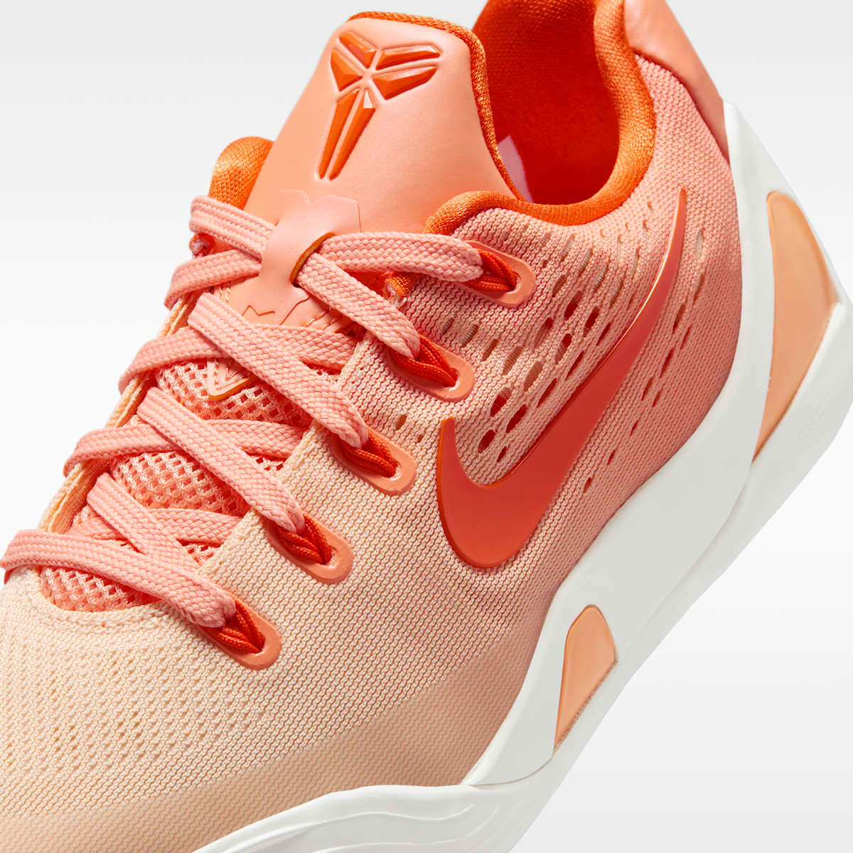 Kobe IX Low EM Big Kids' Basketball Shoes - Orange Frost/Brilliant Orange/Summit White/Ice Peach - Image 7