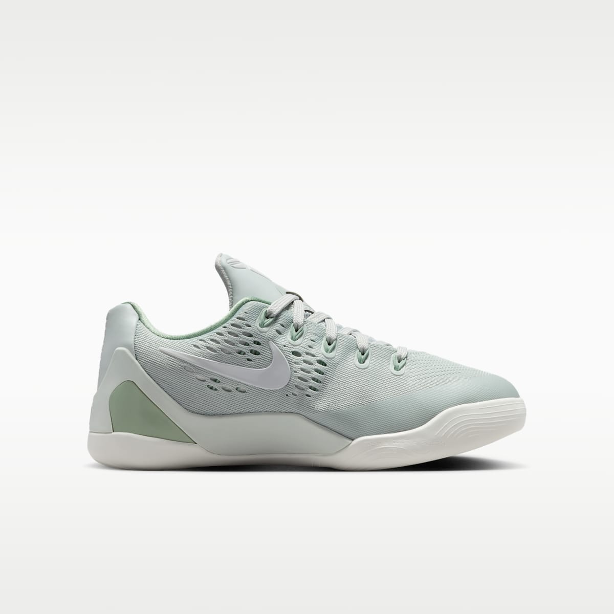 Kobe IX Low EM Big Kids' Basketball Shoes - Light Silver/Summit White/Steam - Image 3