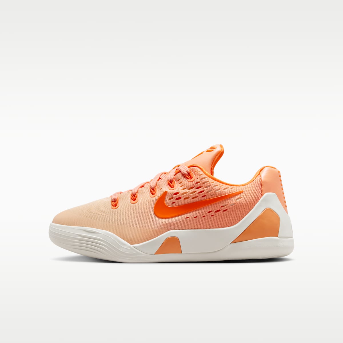 Kobe IX Low EM Big Kids' Basketball Shoes - Orange Frost/Brilliant Orange/Summit White/Ice Peach - Image 1