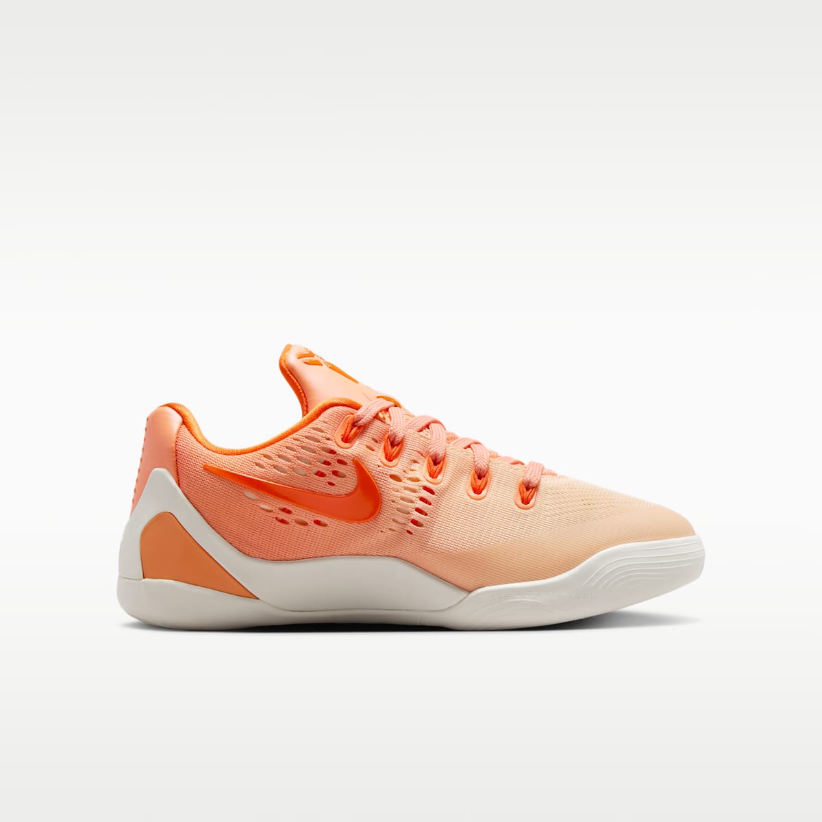 Kobe IX Low EM Big Kids' Basketball Shoes - Orange Frost/Brilliant Orange/Summit White/Ice Peach - Image 3