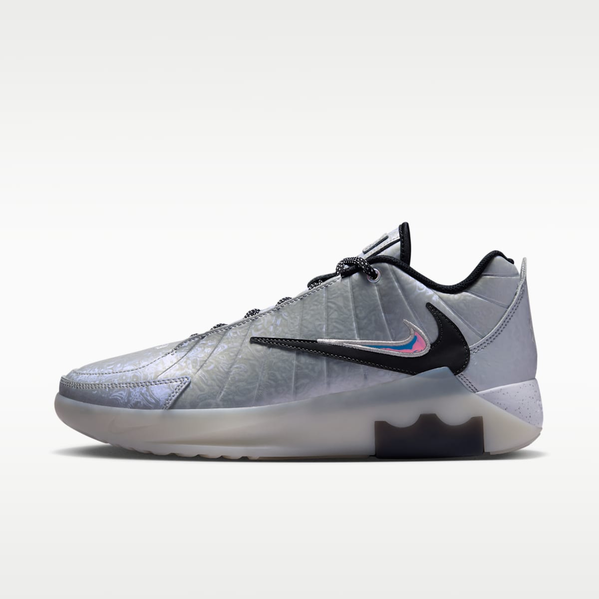 LeBron Witness 9 Basketball Shoes - Metallic Silver/White/Wolf Grey/Black - Image 1