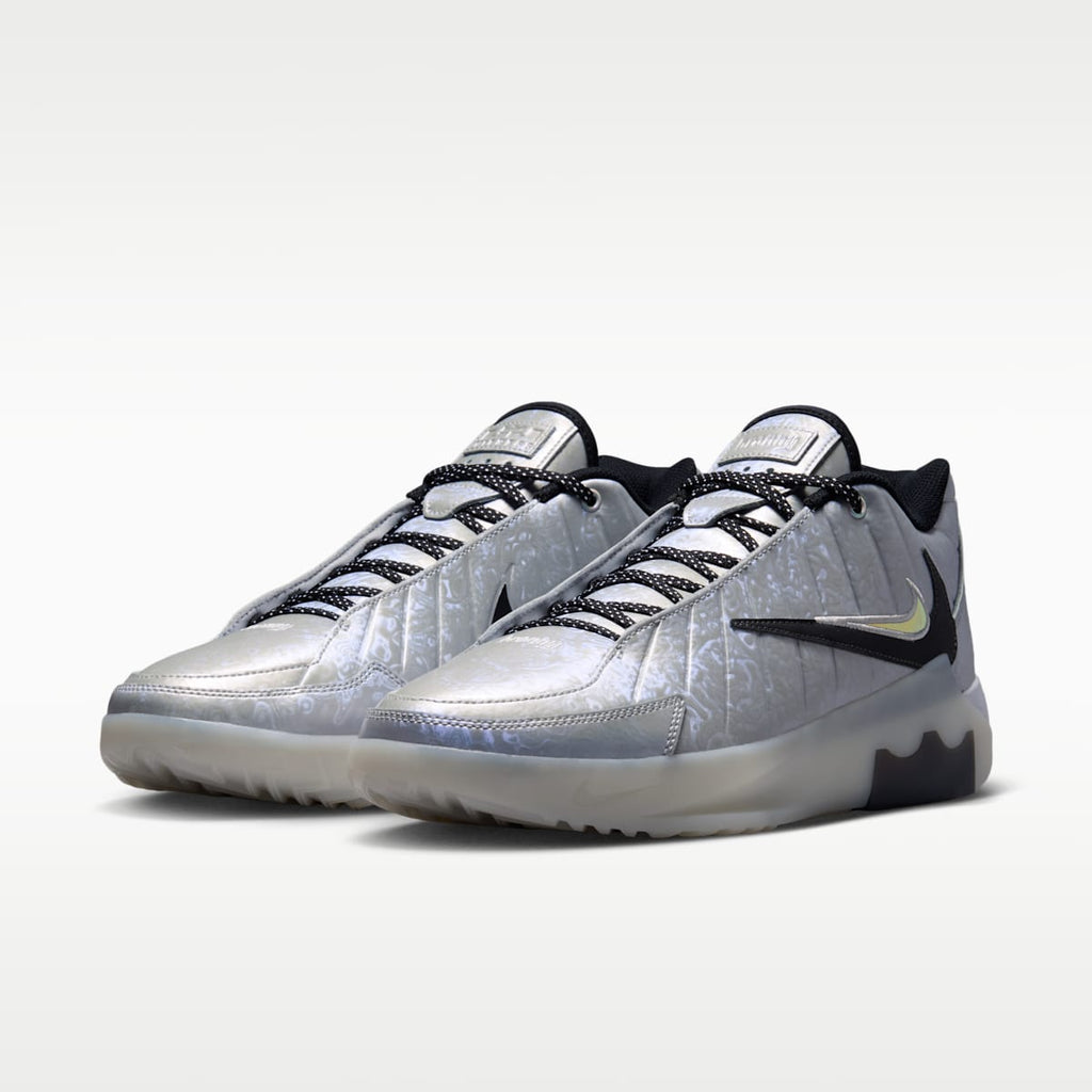 LeBron Witness 9 Basketball Shoes - Metallic Silver/White/Wolf Grey/Black - Image 5