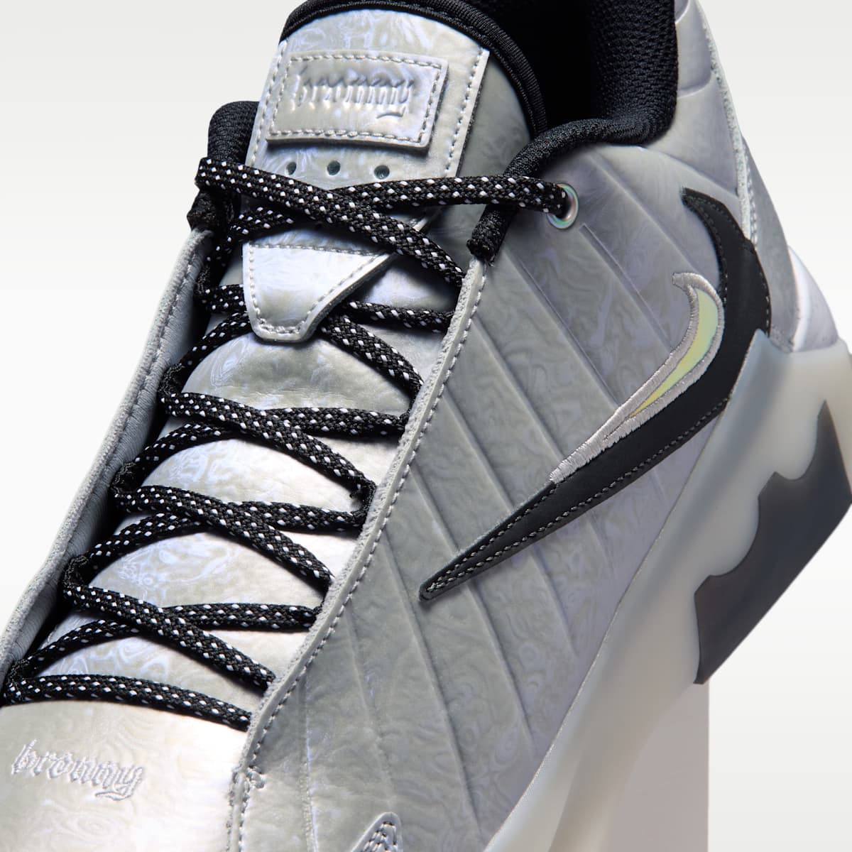 LeBron Witness 9 Basketball Shoes - Metallic Silver/White/Wolf Grey/Black - Image 7