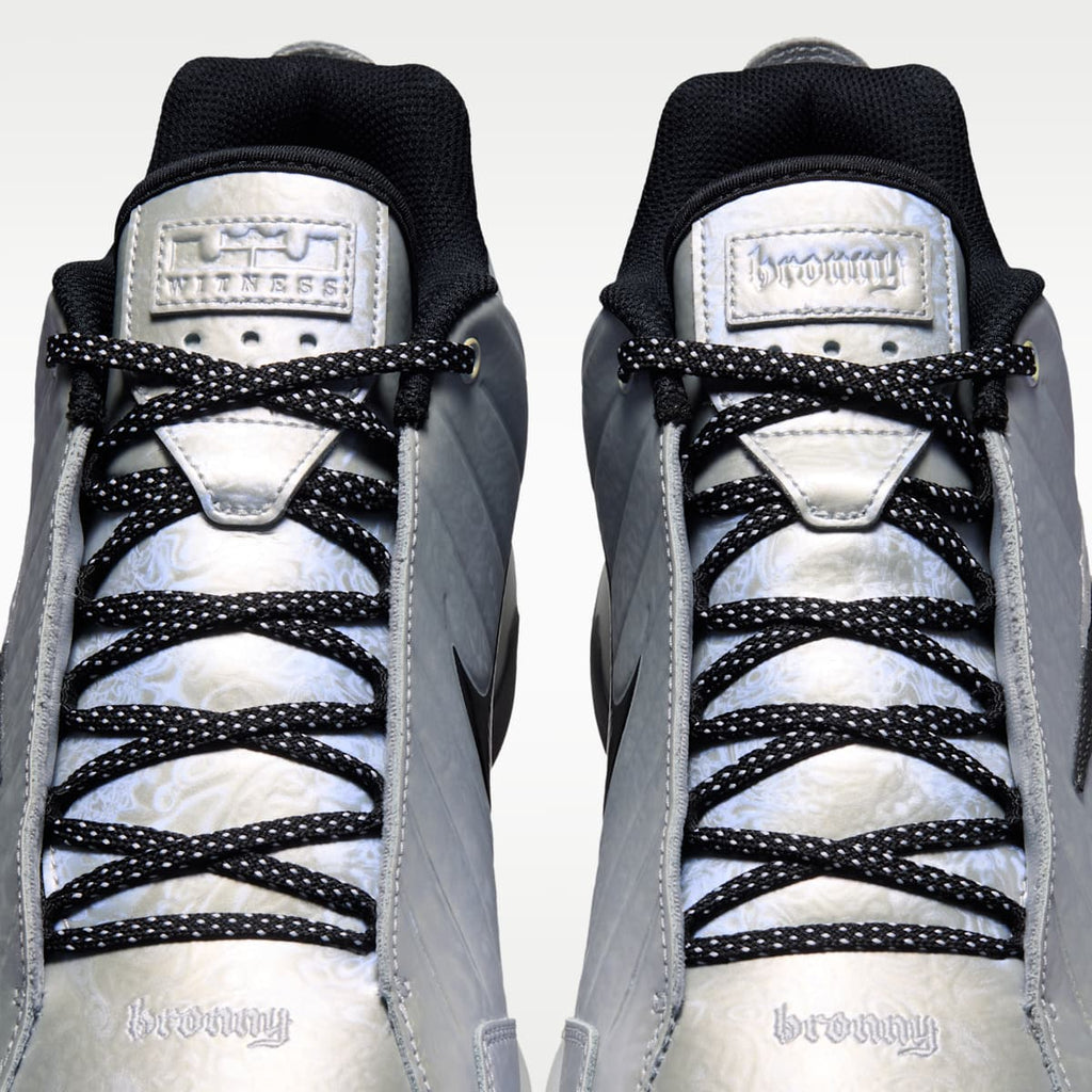 LeBron Witness 9 Basketball Shoes - Metallic Silver/White/Wolf Grey/Black - Image 9