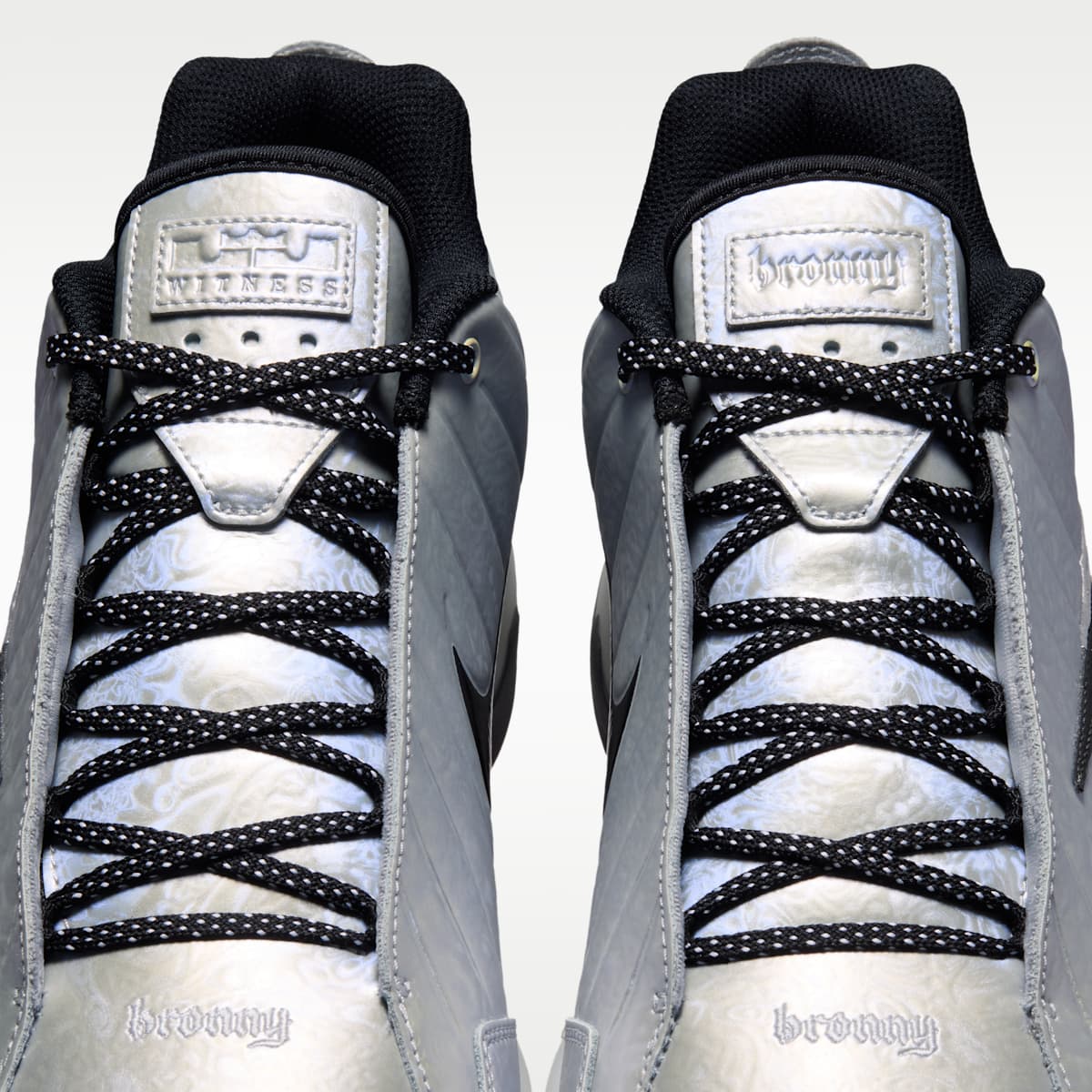 LeBron Witness 9 Basketball Shoes - Metallic Silver/White/Wolf Grey/Black - Image 9