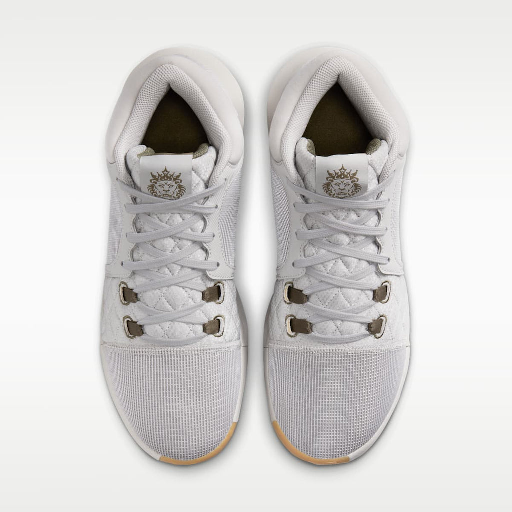 LeBron Witness 8 Basketball Shoes - Light Iron Ore/Sail/Gum Light Brown/Medium Olive - Image 4